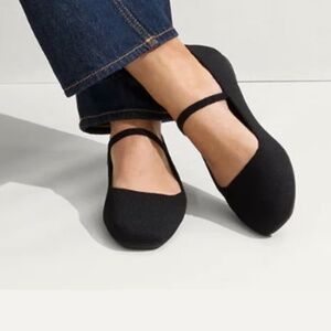 Rothy's Square Mary Jane Size 6 Black New in Box